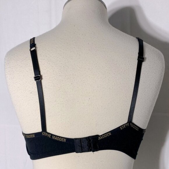 Steve Madden Black T Shirt Bra 36C - Picture 3 of 7
